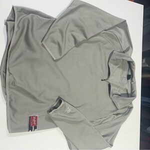 Light Gray Rawlings Quarter-Zip Pullover